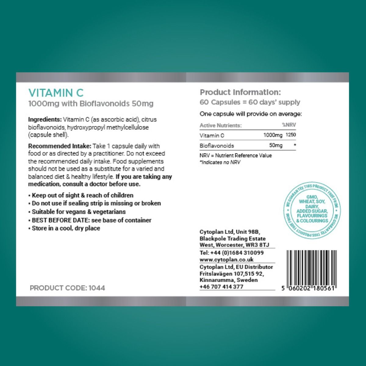Cytoplan Vitamin C + Bioflavanoids
