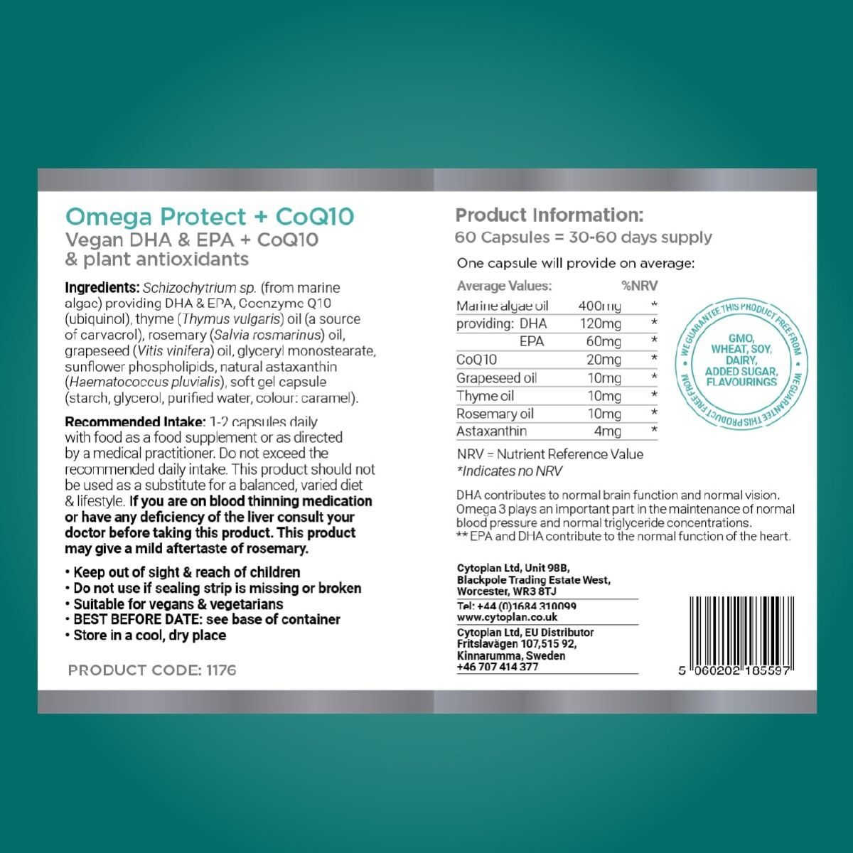 Cytoplan Omega Protect + CoQ10
