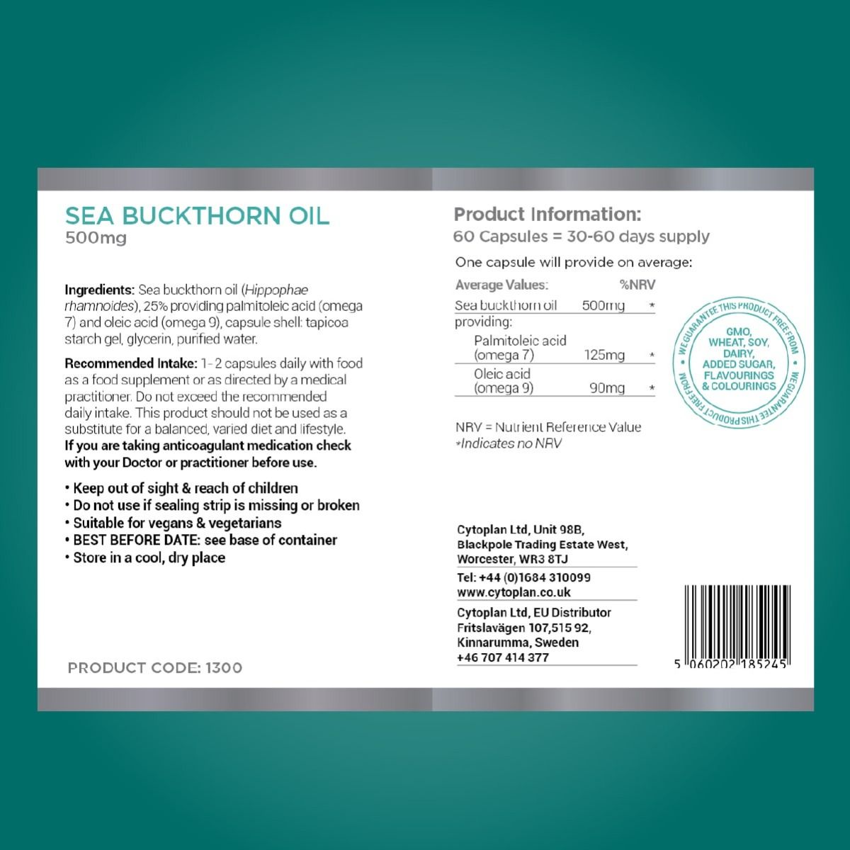Cytoplan Sea Buckthorn Oil