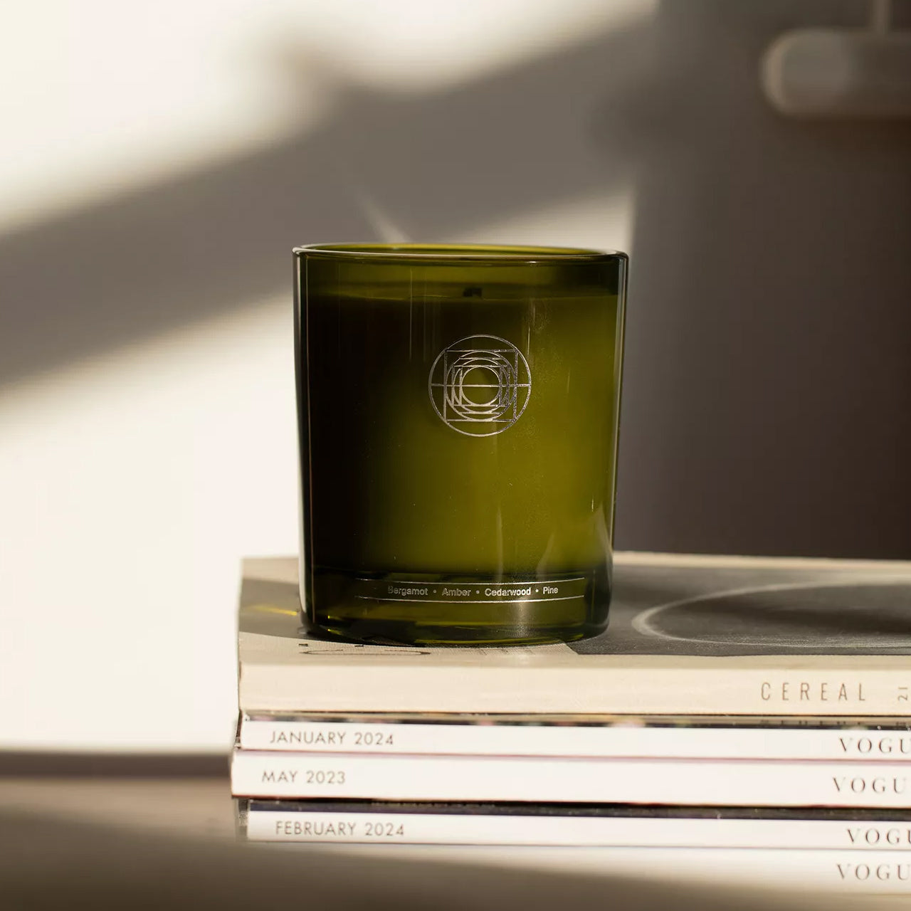 Mirror Water Sun Through Trees Candle