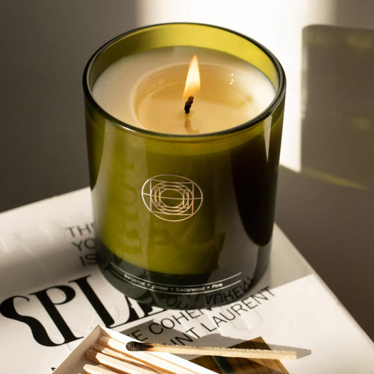 Mirror Water Sun Through Trees Candle