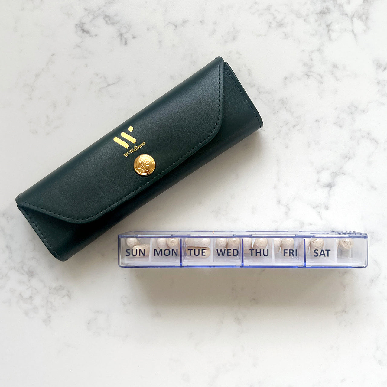 W-Wellness Travel Pill Case