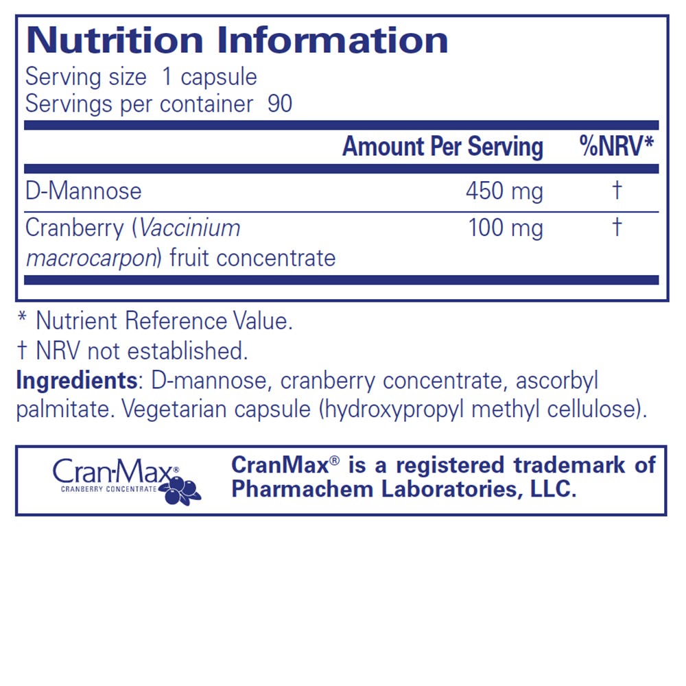 Pure Encapsulations Cranberry/D-Mannose
