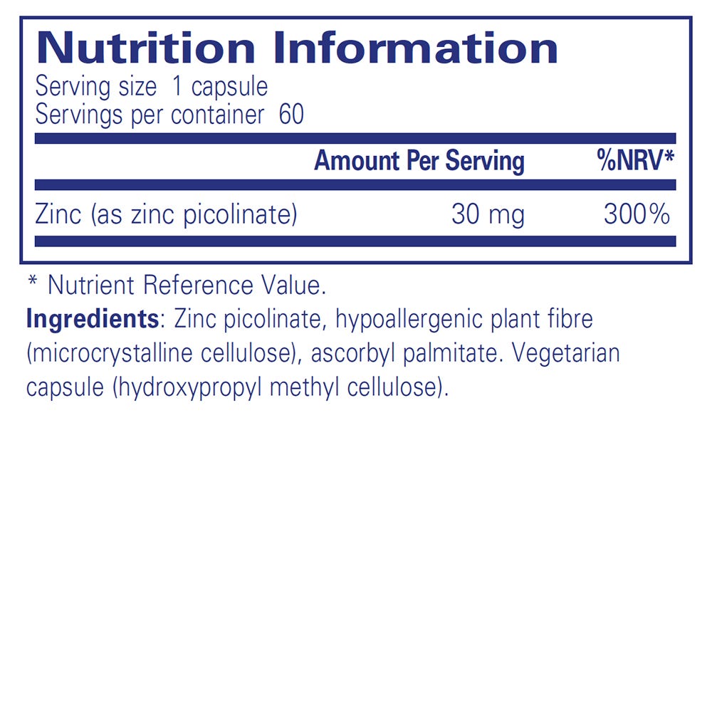 Pure Encapsulations Zinc 30