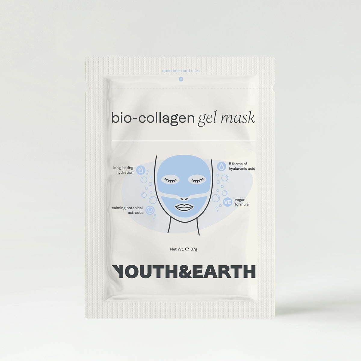 Youth & Earth Hyaluronic Acid - Bio-Collagen Gel Face Mask