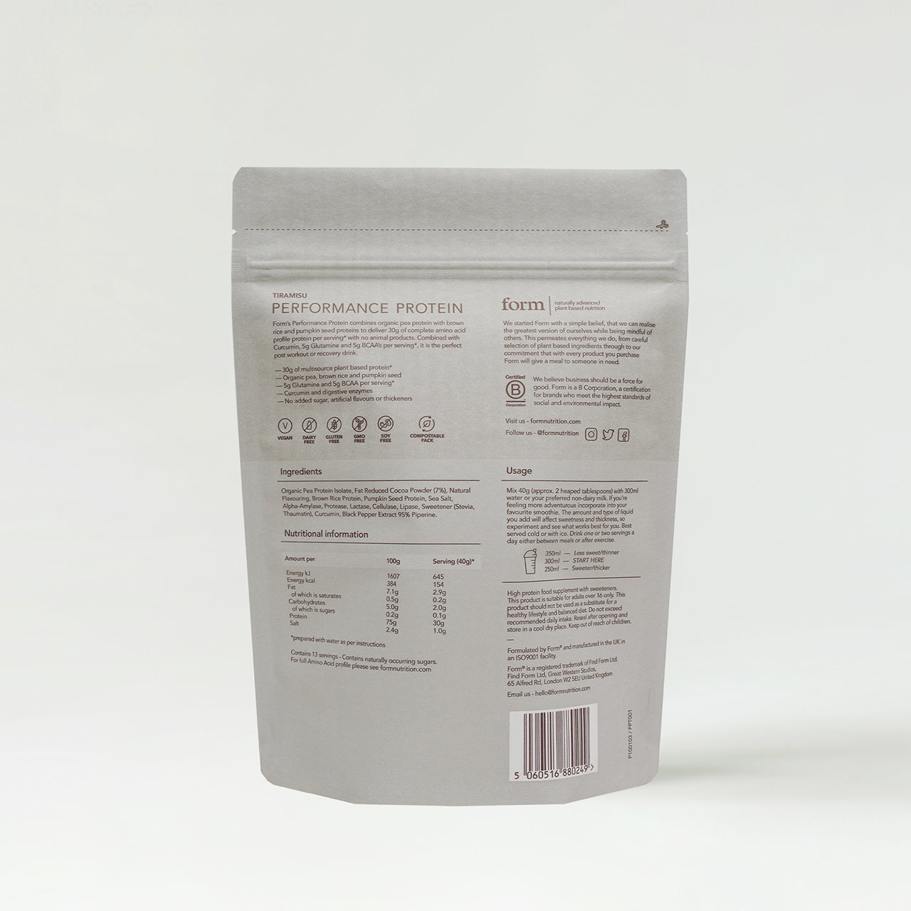 FORM NUTRITION Form Nutrition Performance Protein