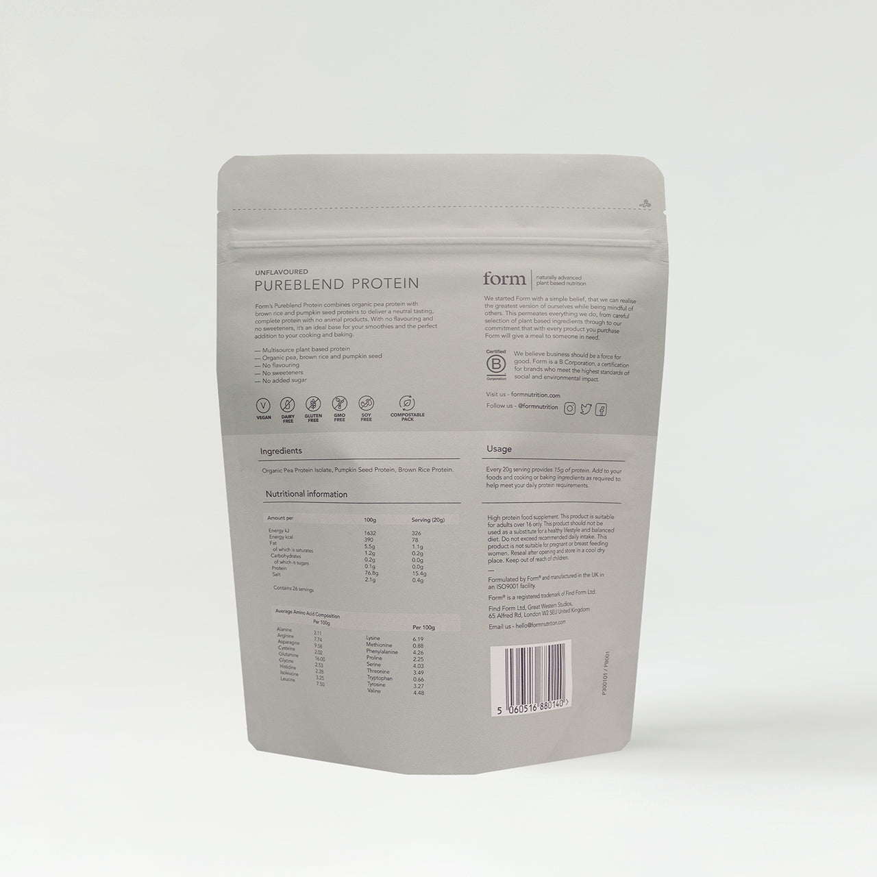 Form Nutrition Form Nutrition Pureblend Protein Unflavoured