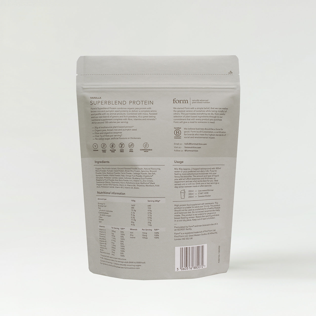 Form Nutrition Form Nutrition Superblend Protein