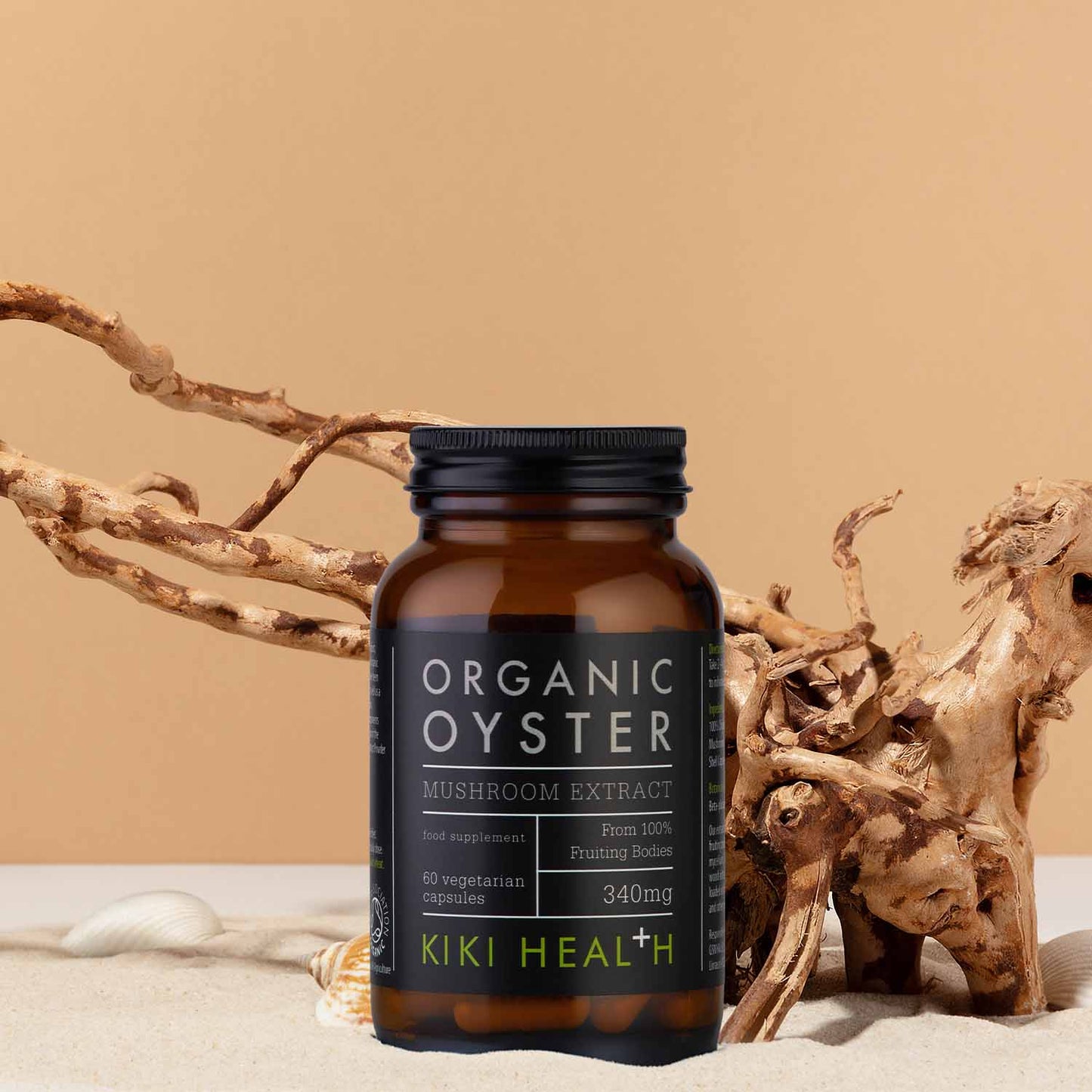 KiKi Health KIKI Health Mushroom Extract Oyster Vegicaps, Organic