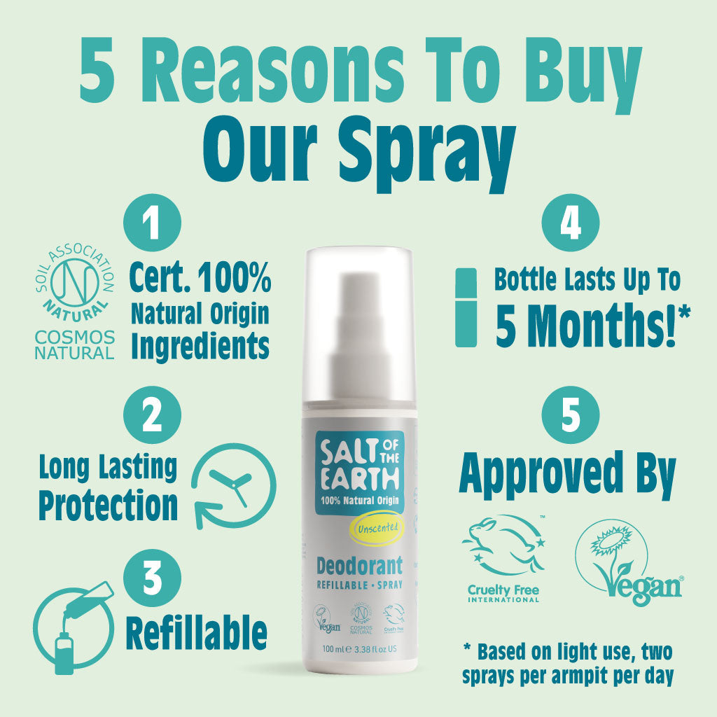 Salt of the Earth Salt of the Earth Unscented Natural Deodorant Spray