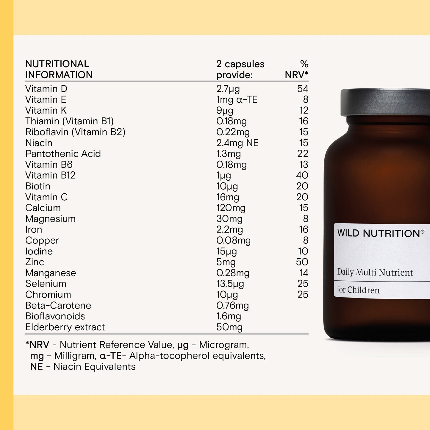 Wild Nutrition Wild Nutrition Food-Grown® Childs Daily Multi Nutrient