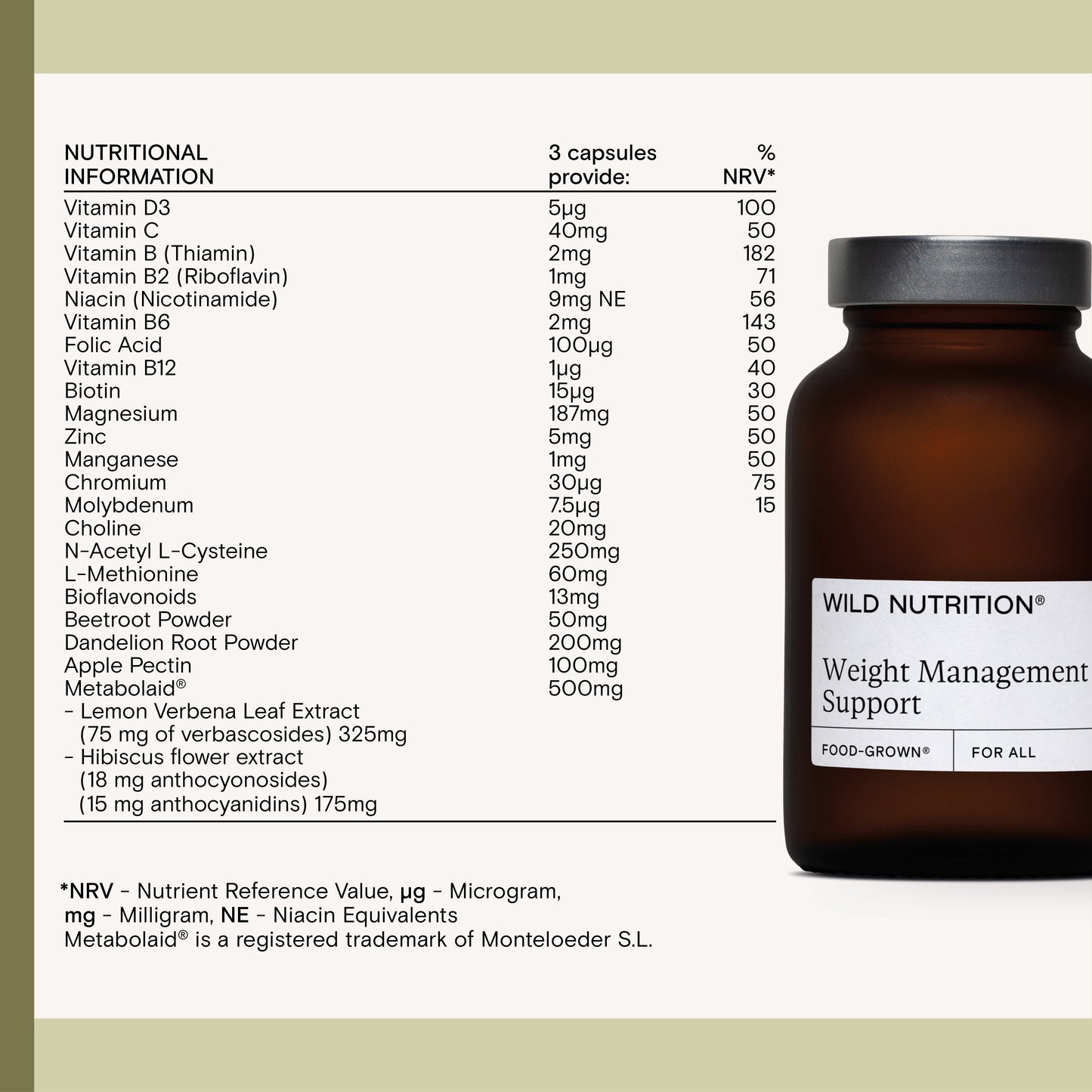 WILD NUTRITION Wild Nutrition Weight Management Support