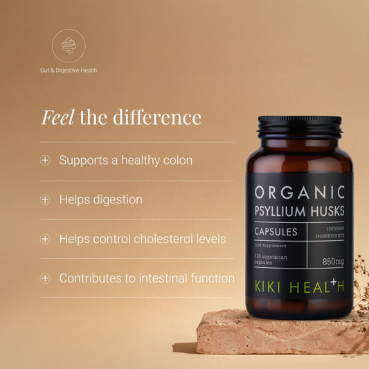 KIKI Health Organic Psyllium Husks Vegicaps