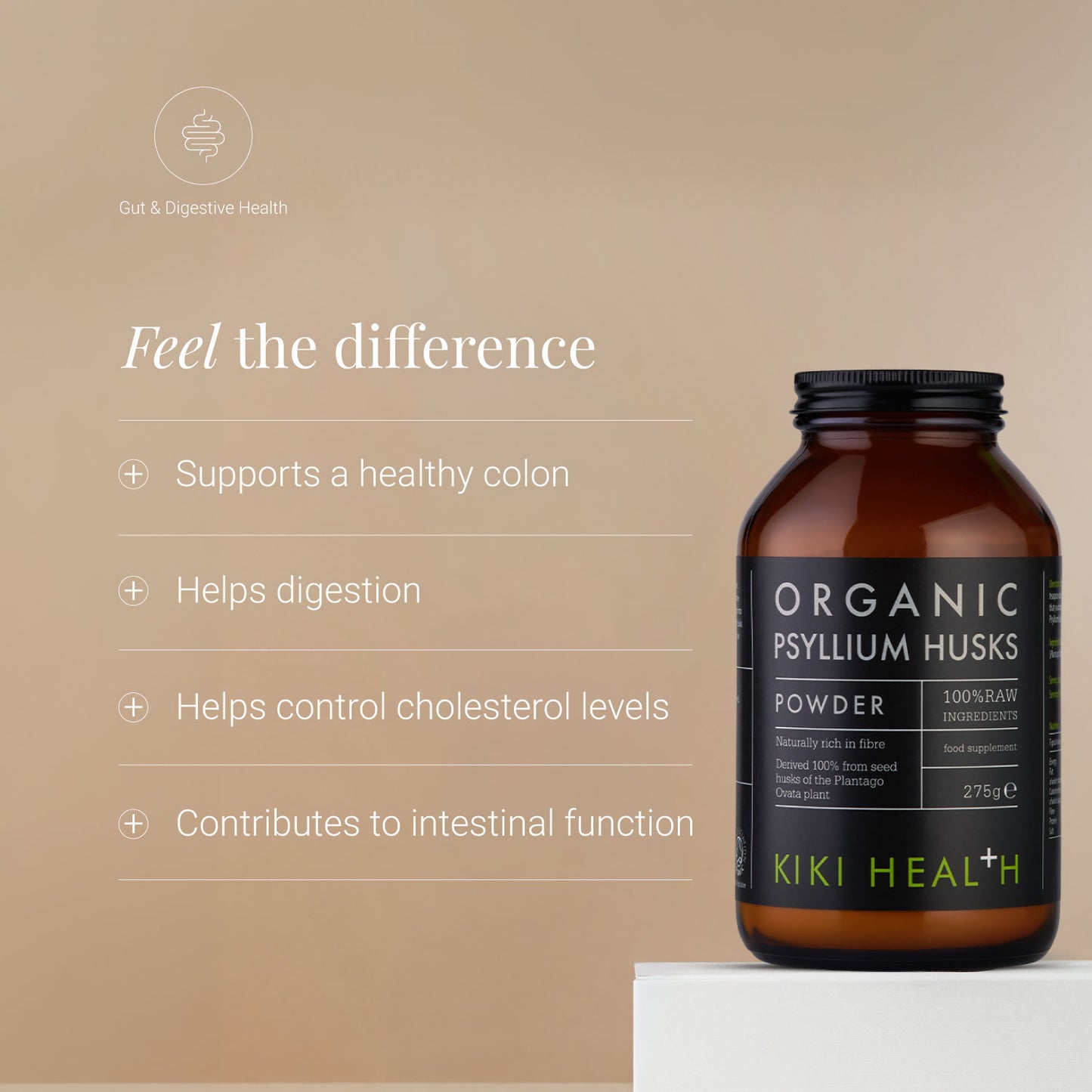 KIKI Health Organic Psyllium Husk Powder