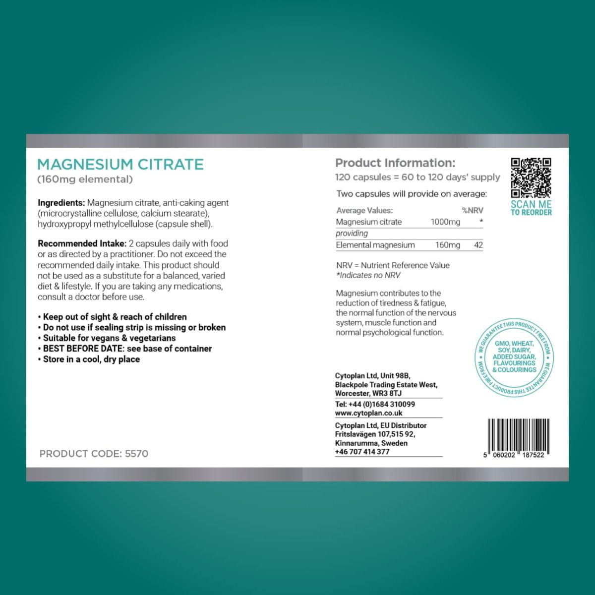 Cytoplan Magnesium Citrate