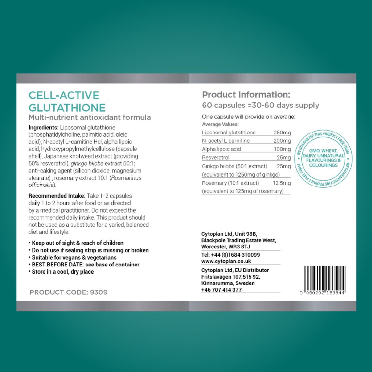 Cytoplan Cell-Active Glutathione