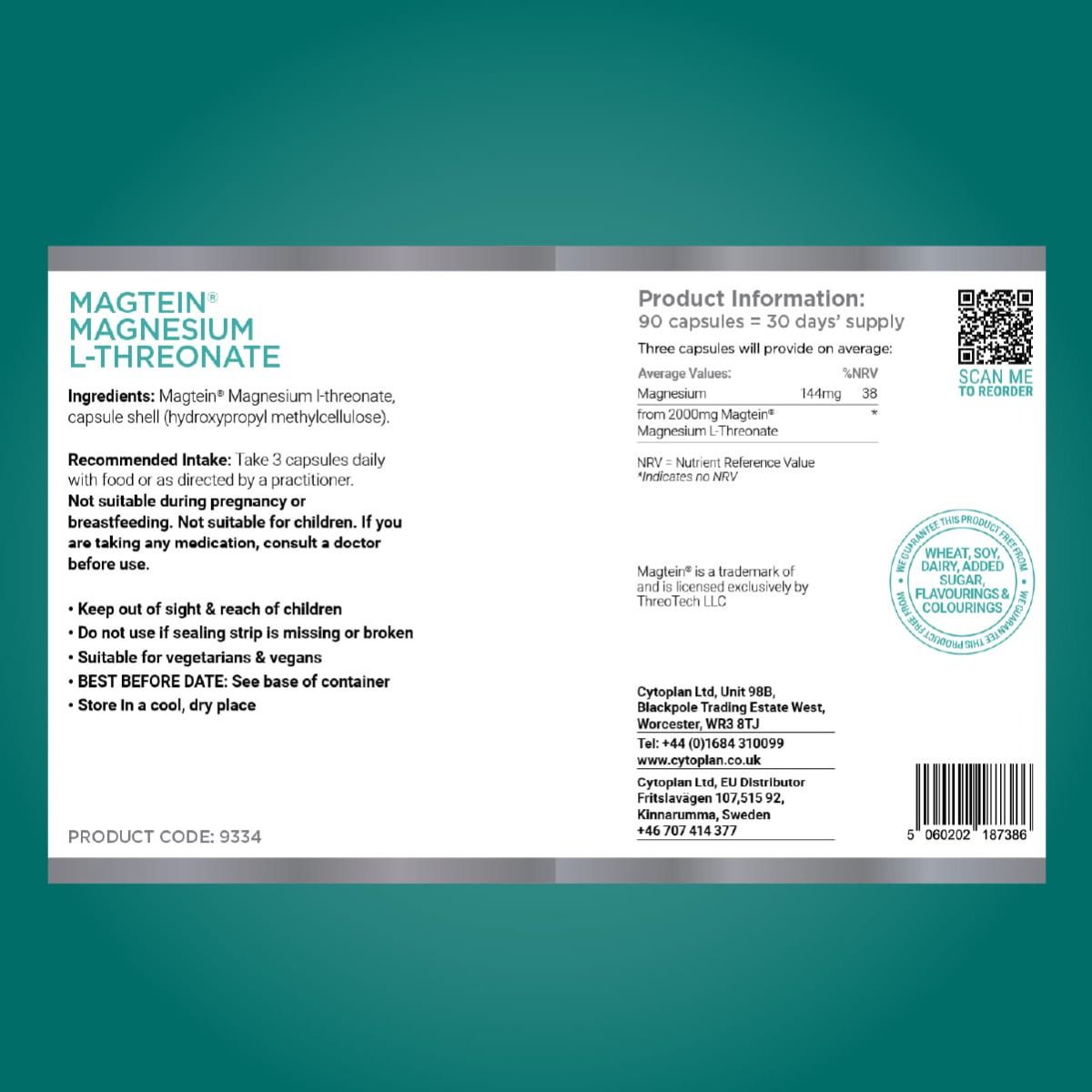 Cytoplan Magtein® Magnesium L-Threonate