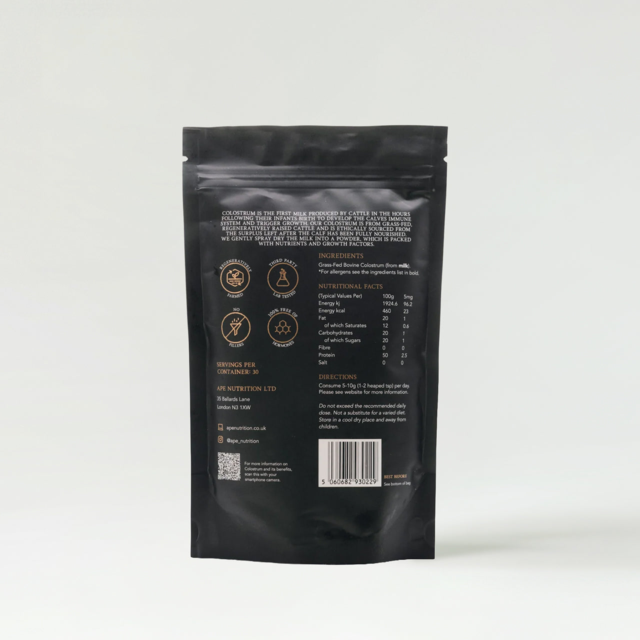 Ape Nutrition Grass-Fed Colostrum