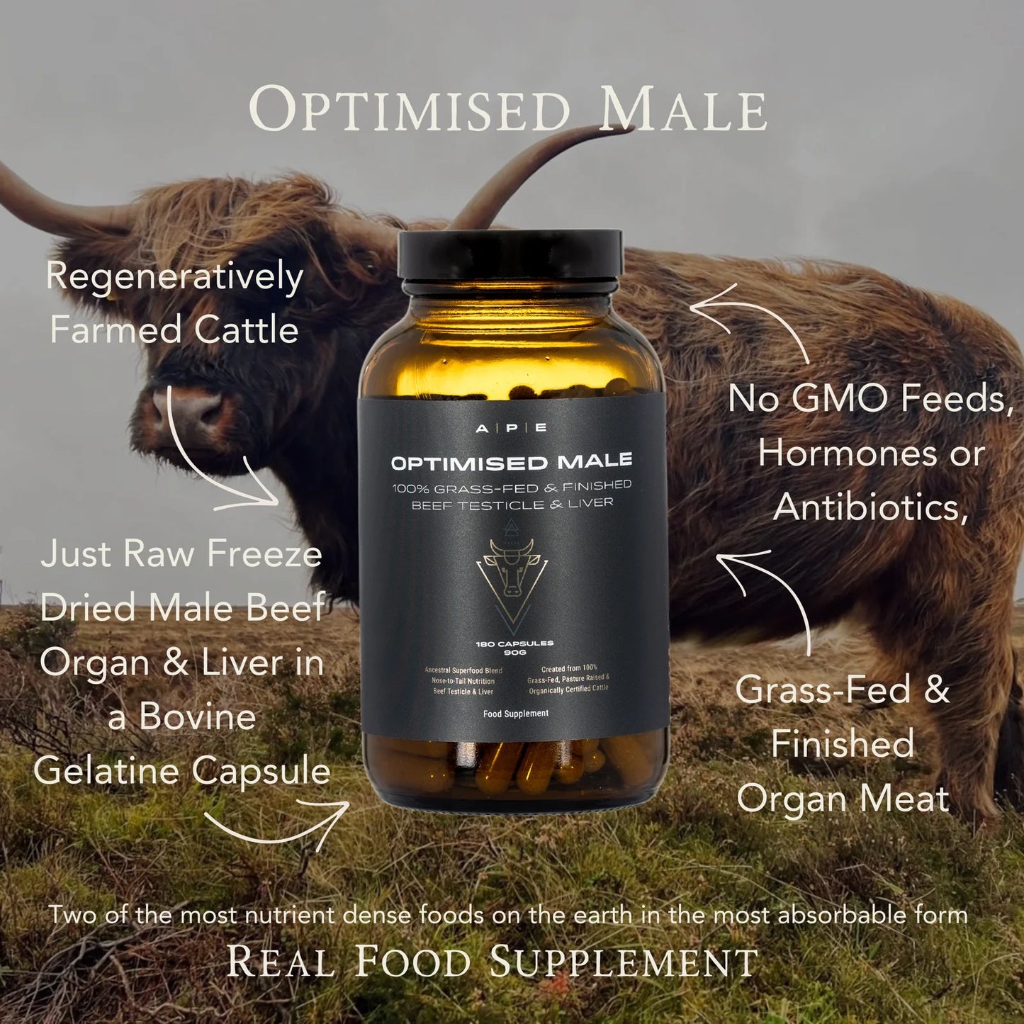 Ape Nutrition Organic & Grass-Fed Optimised Male