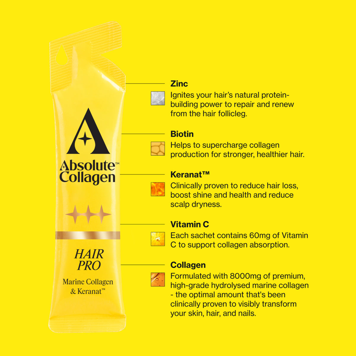Absolute Collagen Hair Pro Liquid Collagen Supplement