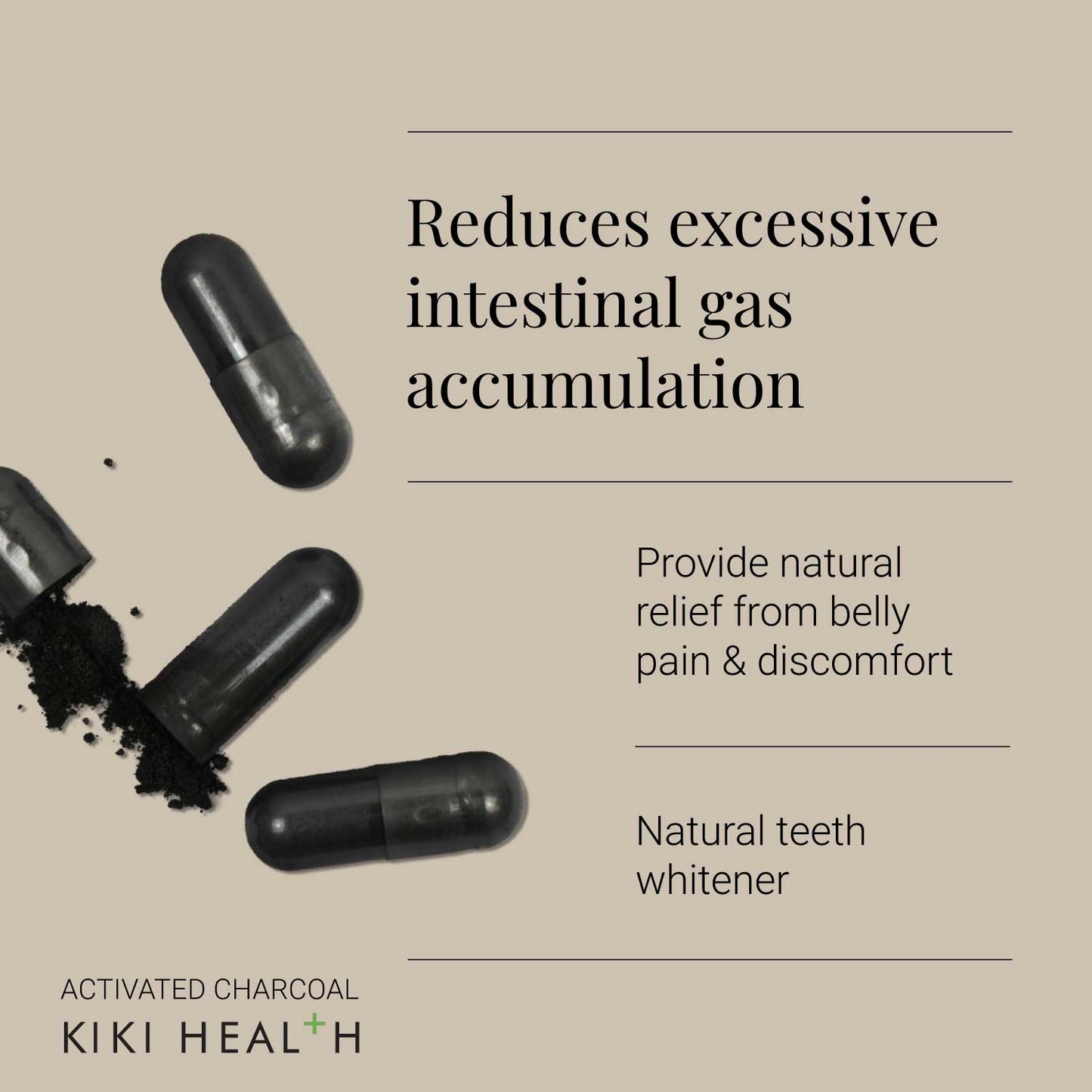 KIKI Health Activated Charcoal Capsules