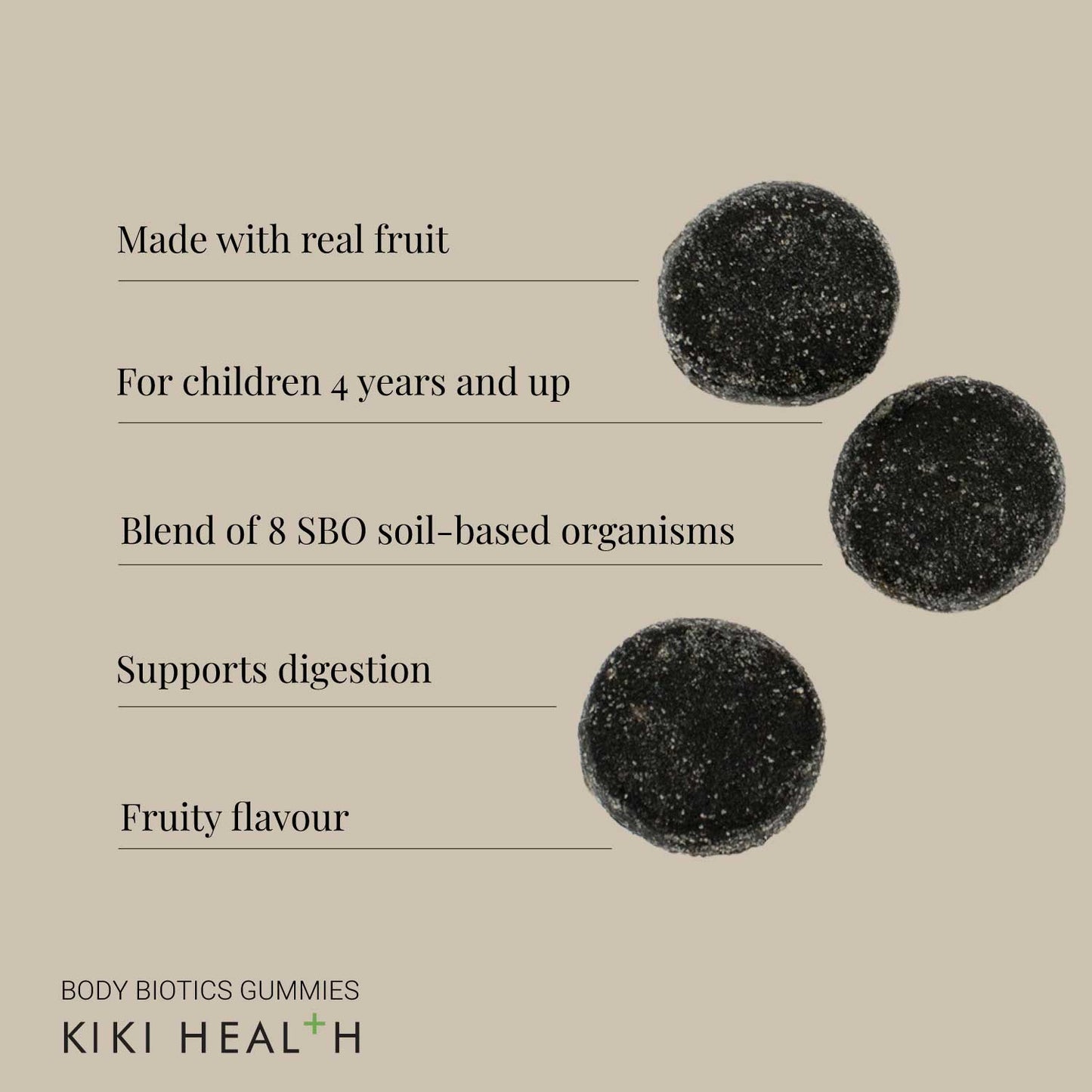 KIKI Health Body Biotics Gummies For Children