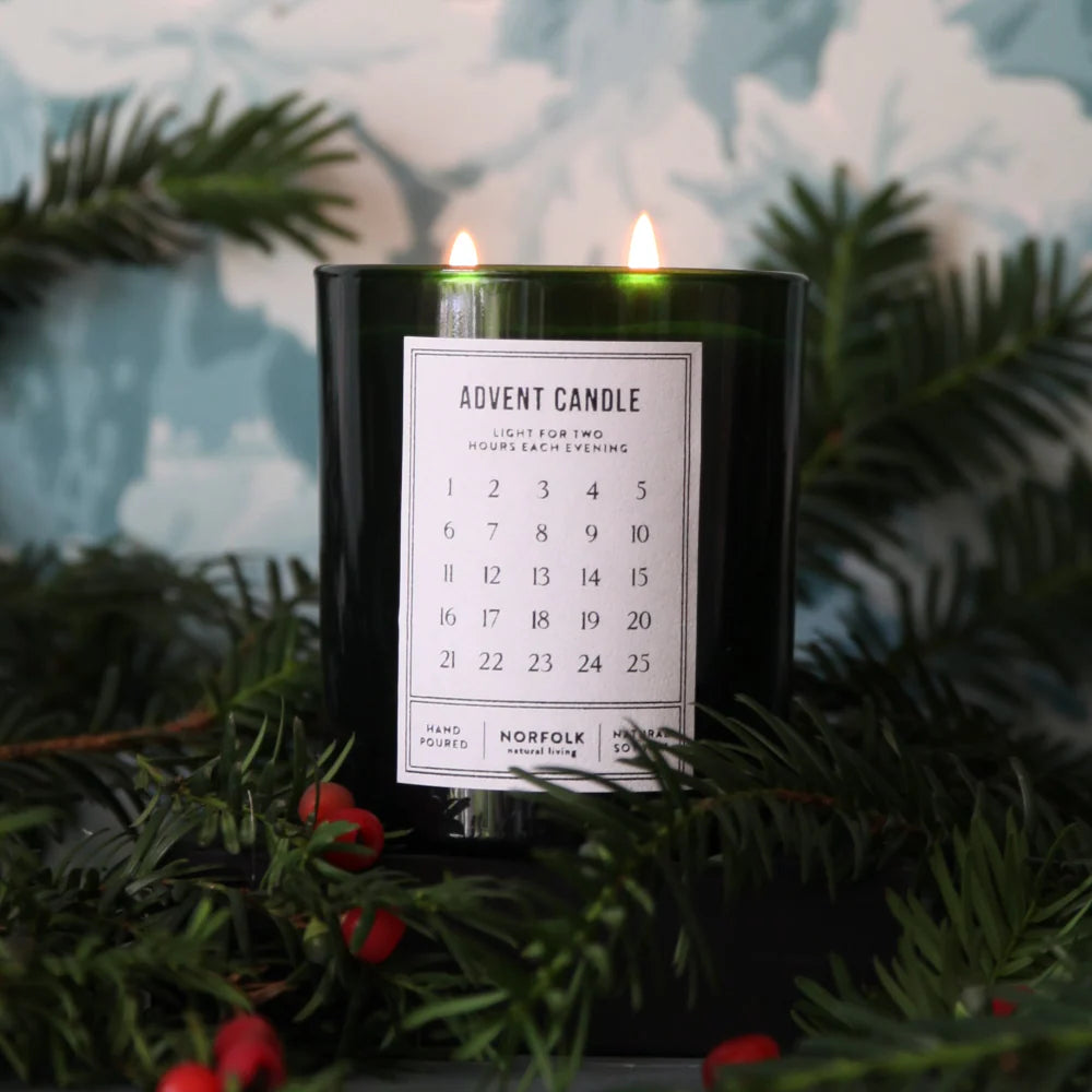 Norfolk Natural Living Advent Christmas Candle