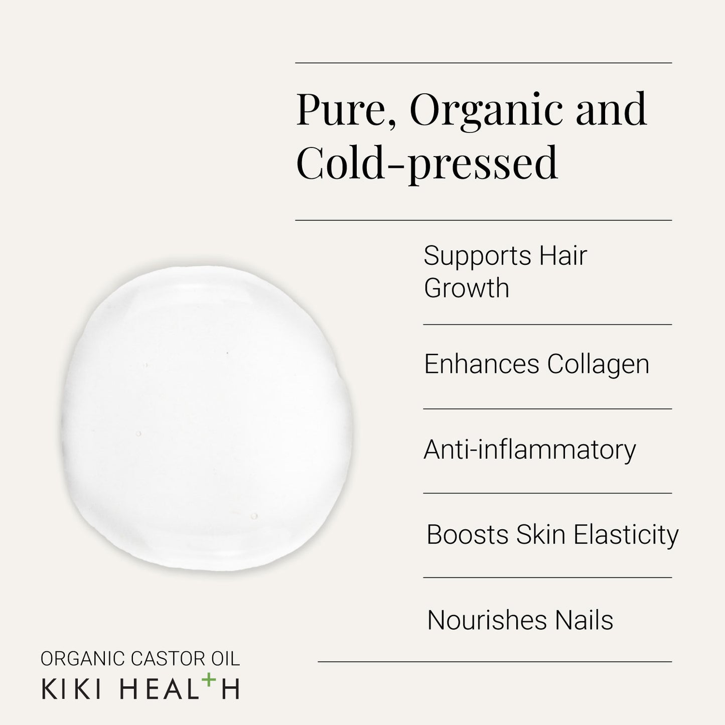 KIKI Health Organic Castor Oil