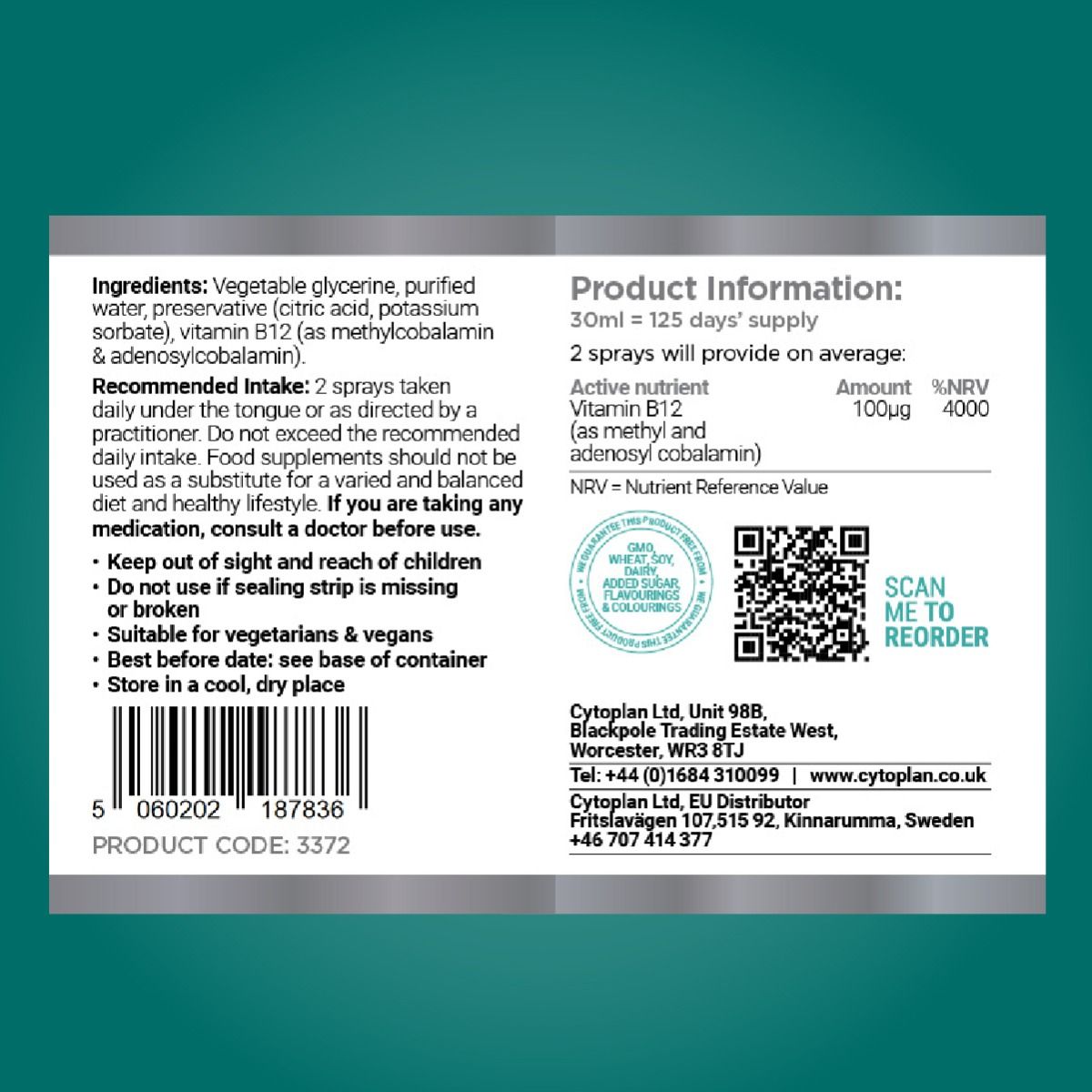 Cytoplan Vitamin B12 spray