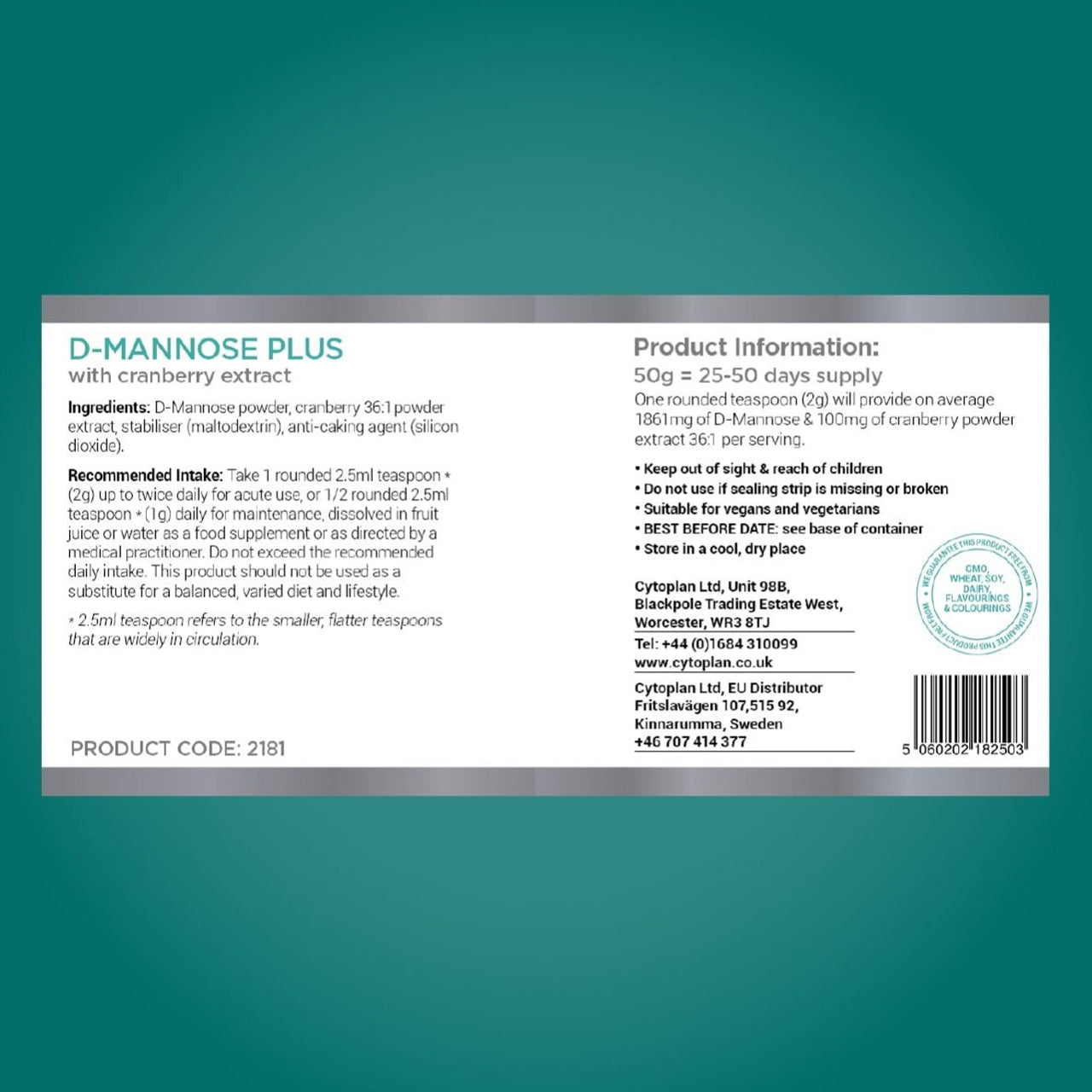 Cytoplan D-Mannose Plus
