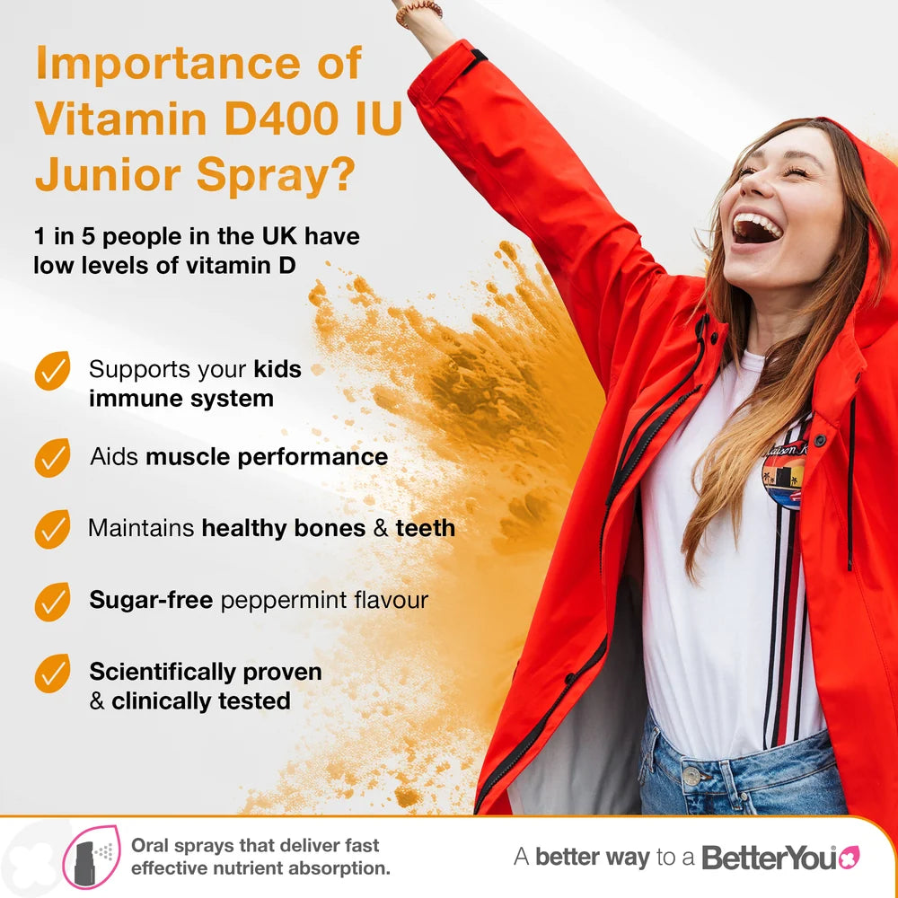 BetterYou Vitamin D3 400 IU Junior Oral Spray