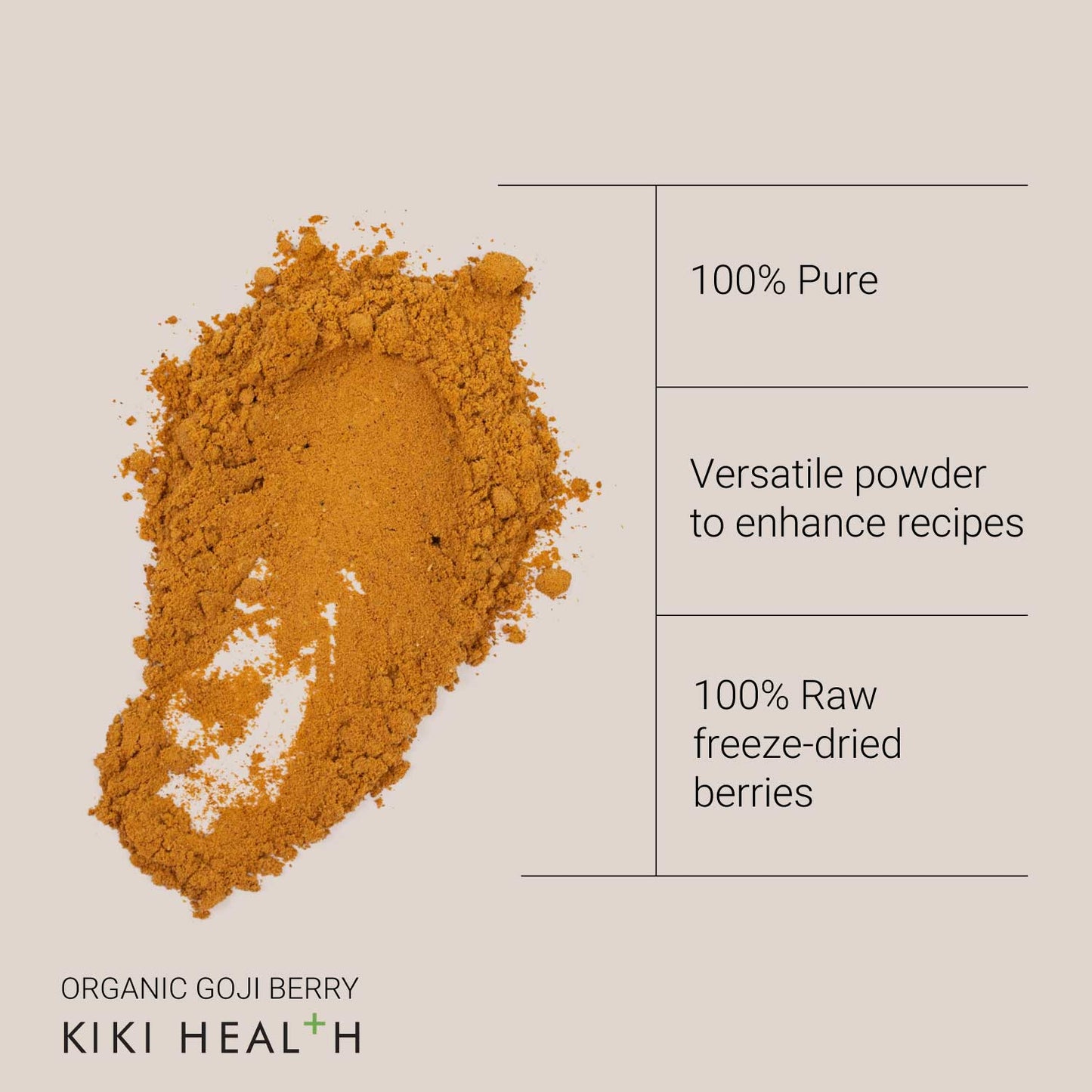 KIKI Health Organic Goji Berry Powder
