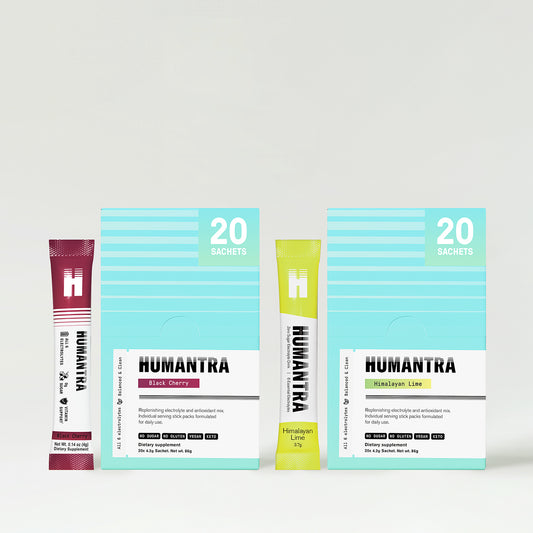Humantra Discovery Electrolyte Pack - Black Cherry + Himalayan Lime