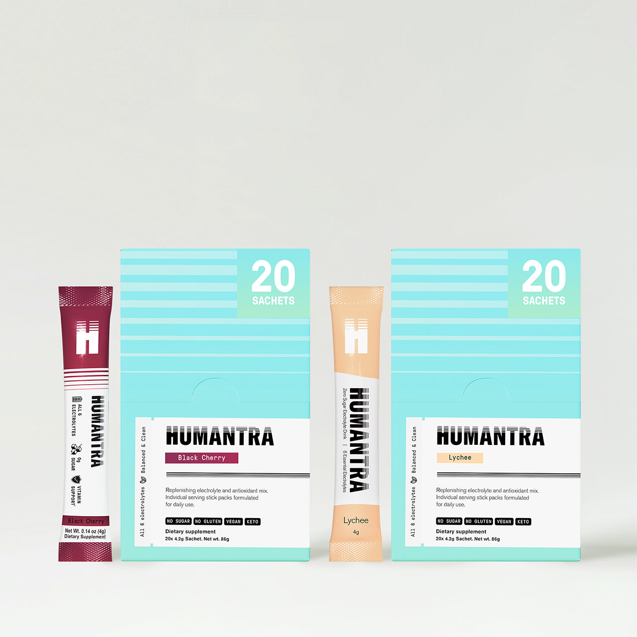 Humantra Discovery Electrolyte Pack - Black Cherry + Lychee