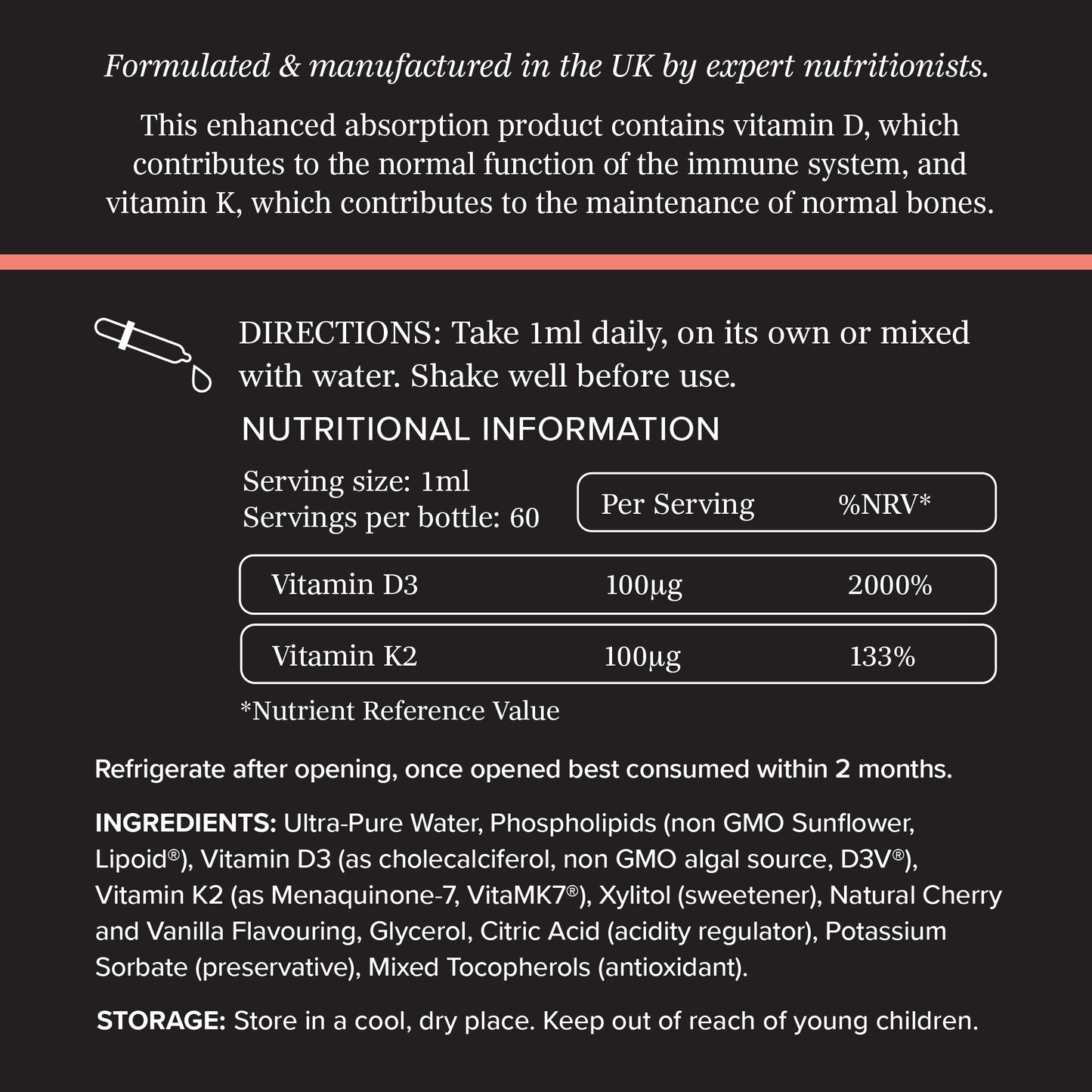 Meteron Labs Liposomal Vitamin D3/K2