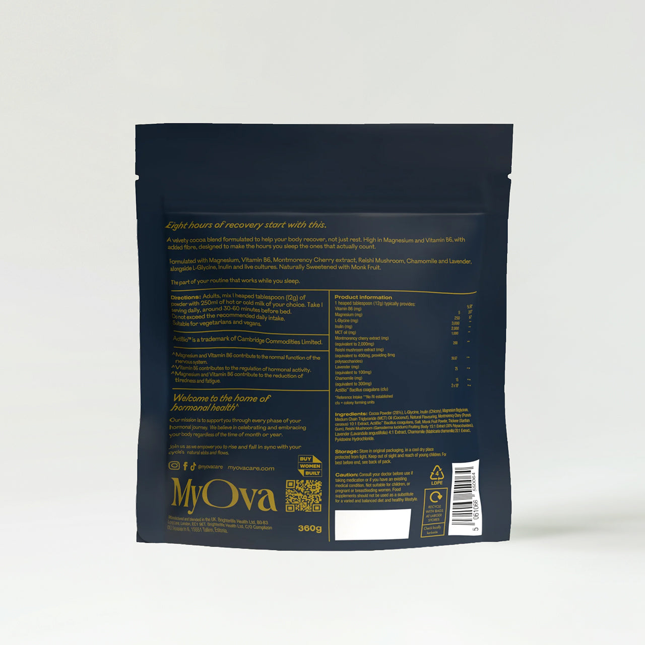 MyOva Magnesium Nightcap Hot Chocolate