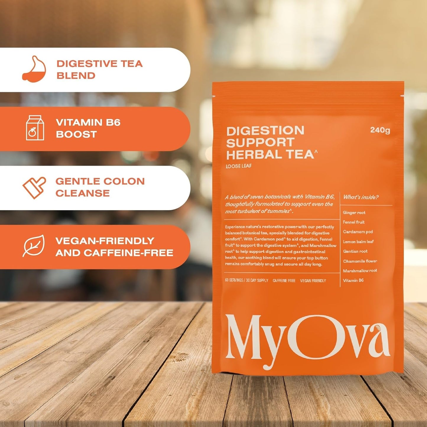 MyOva Digestion Support Botanical Tea