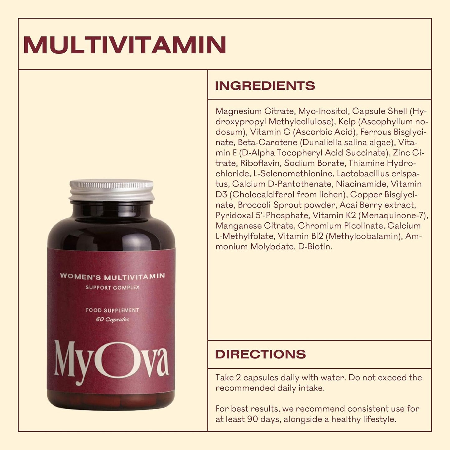MyOva Women’s Multivitamin