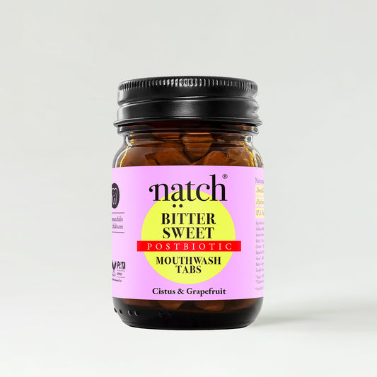 Natch Bitter Sweet Postbiotic Mouthwash Tabs