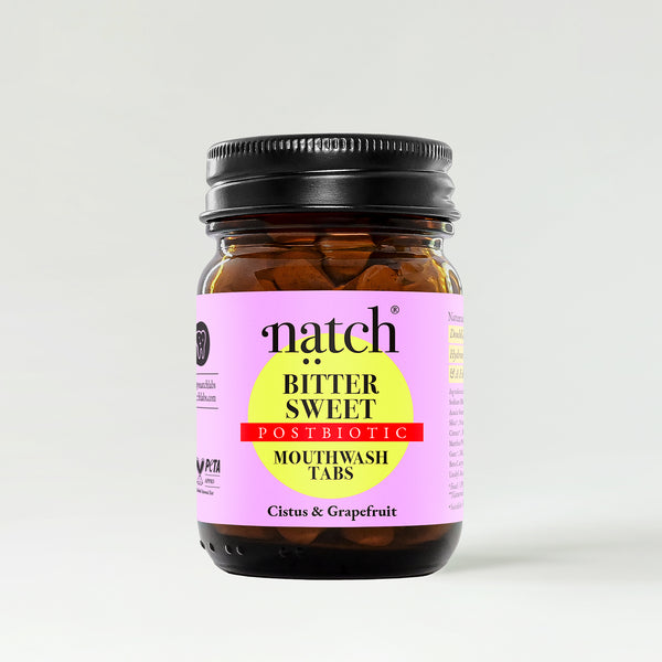 Natch Bitter Sweet Postbiotic Mouthwash Tabs