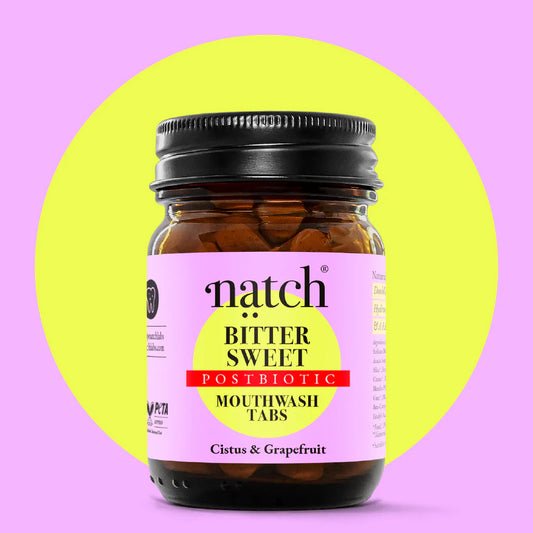 Natch Bitter Sweet Postbiotic Mouthwash Tabs