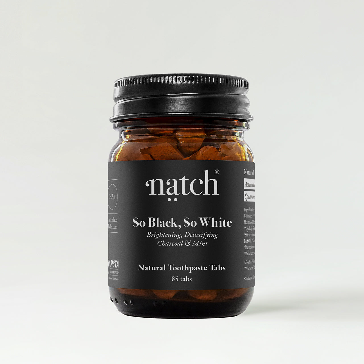 Natch So Black, So White Toothpaste Tabs