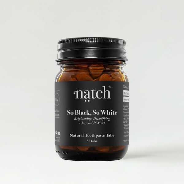 Natch So Black, So White Toothpaste Tabs