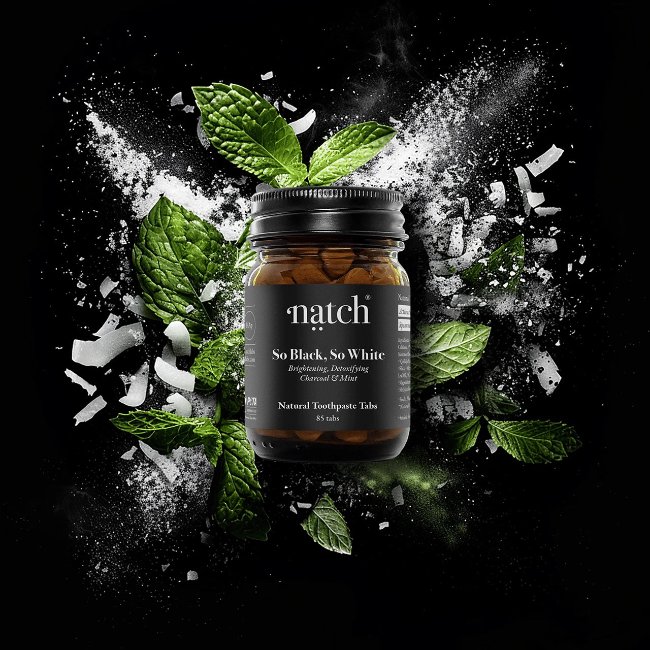 Natch So Black, So White Toothpaste Tabs