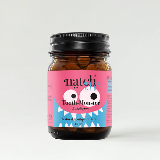 Natch Tooth Monster Bubblegum Toothpaste Tabs For Kids