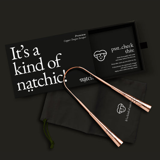 Natch Premium Copper Tongue Scraper