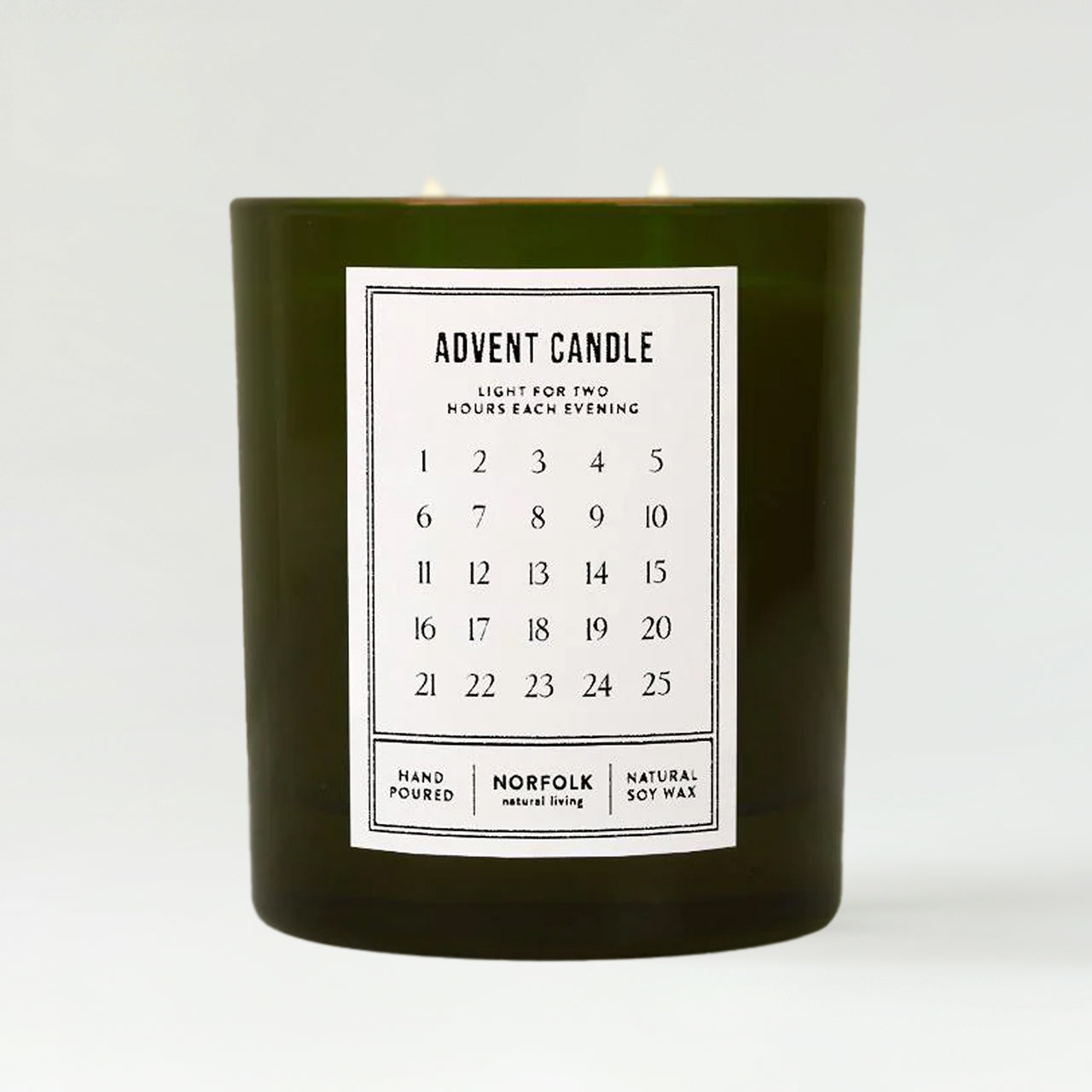 Norfolk Natural Living Advent Christmas Candle