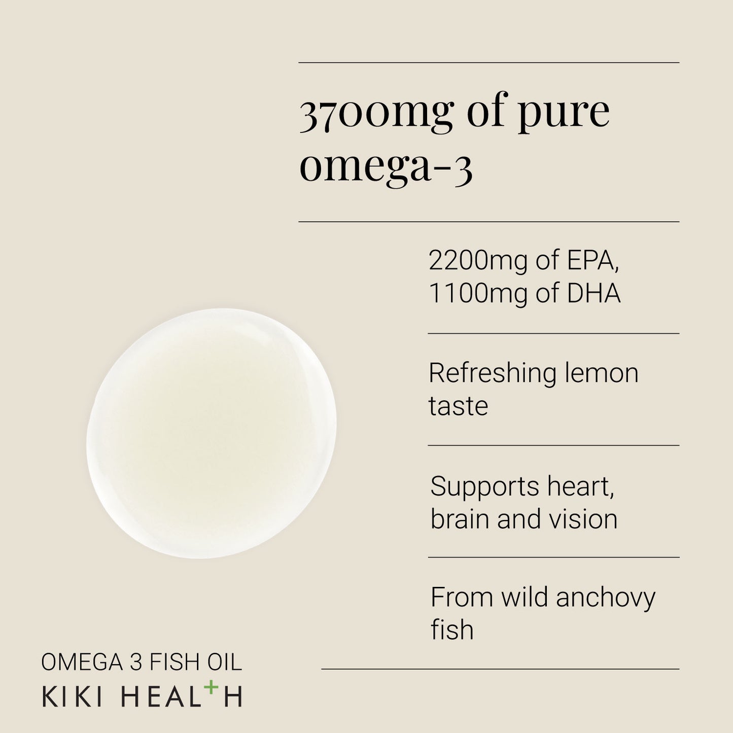 KIKI Health Omega 3 Fish Oil