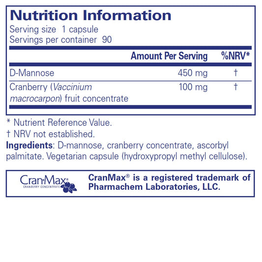 Pure Encapsulations Cranberry/D-Mannose