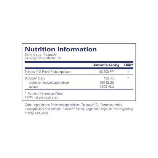 Pure Encapsulations Gluten Dairy Enzymes